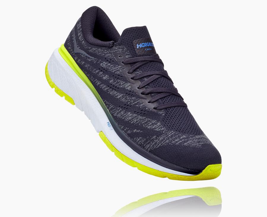 Hoka One One Mens Running Shoes - Cavu 3 - Navy - AKFC23685
